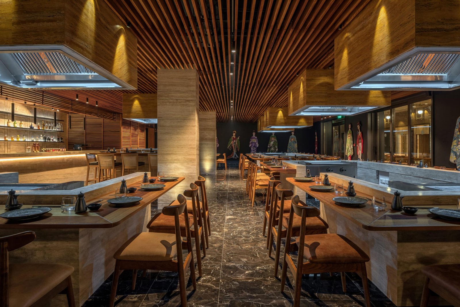 Interior of Bonsai Asian cuisine in Paphos