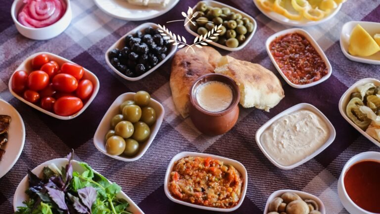 Traditional Cypriot meze served at a Limassol taverna with grilled halloumi, seafood, and local wine
