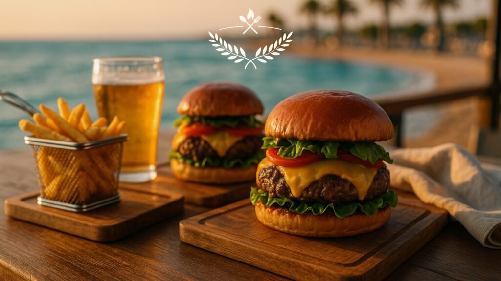 Greg’s Burger and Maddison’s Burgers in Paphos Cyprus serving gourmet burgers with fries – Restaurants Cyprus guide
